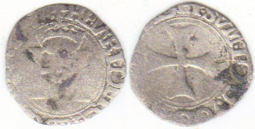 1541 France Kingdom of Navarre silver Liard A002120